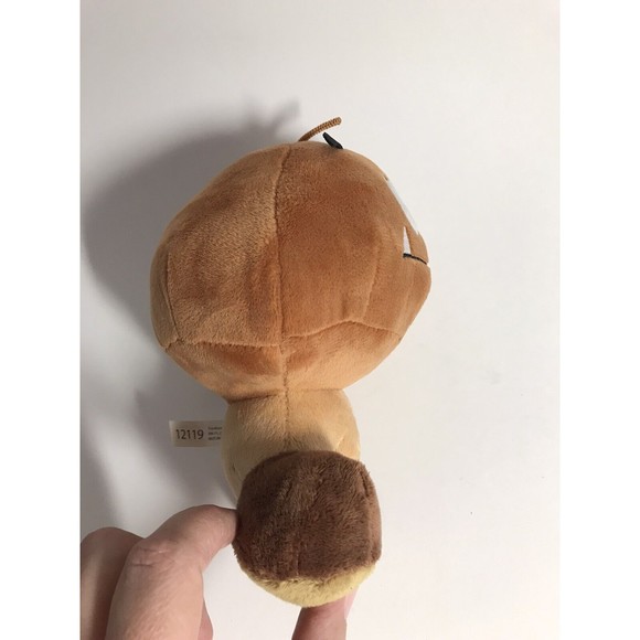 Super Mario Bros Nintendo Goomba 8” Plush Mushroom Stuffed Toy Brown Licensed - Picture 9 of 10